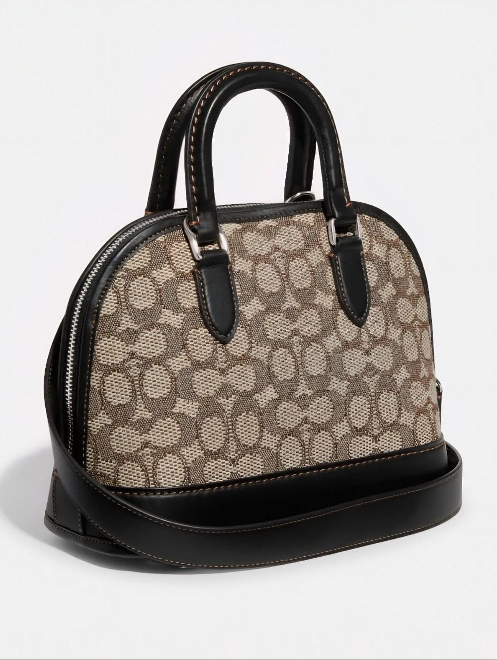 COACH 1941 Revel Bag 24 in Signature Jacquard and Glovetanned Leather - Picture 2 of 14